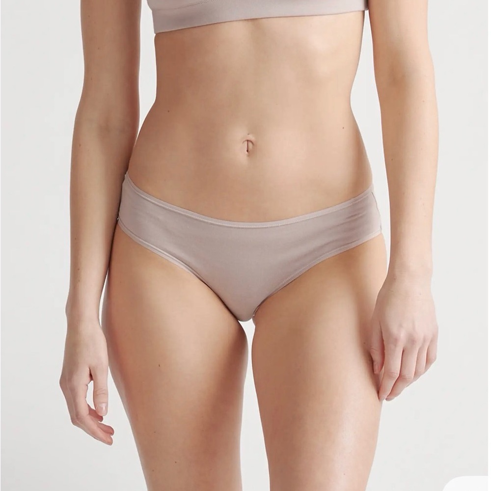 Quince Organic Cotton Hipster 6 pack in Mink Size Large r238